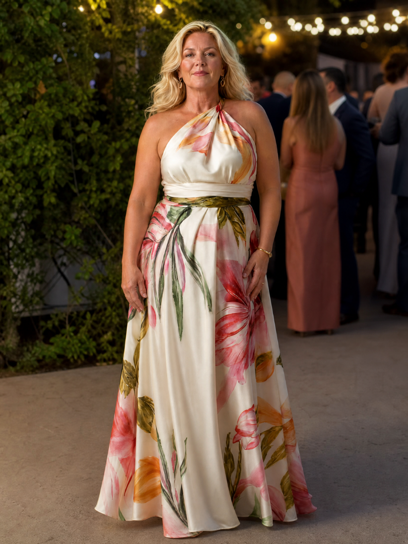 Abito maxi floreale leggero da donna - Delicato e femminile