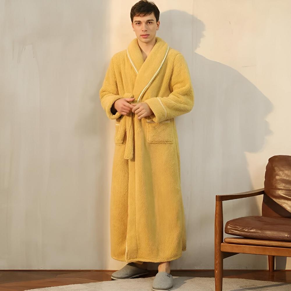 Accappatoio lungo unisex in pile