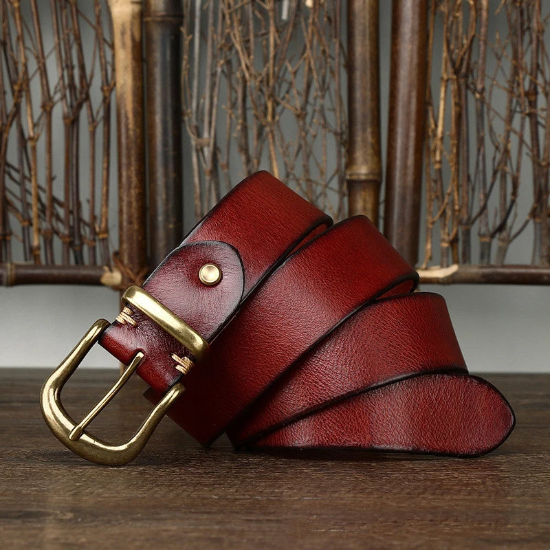 Cintura Classica Ares in Pelle Artigianale – Stile Premium Resistente Casual ed Elegante