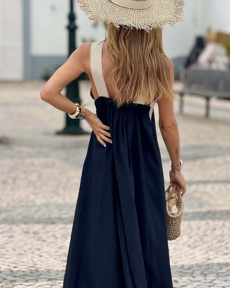 Abito maxi incrociato da donna – Elegante e fluido