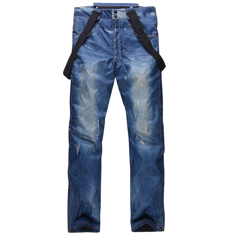 Pantaloni da neve ad alte prestazioni da uomo – Pantaloni da sci invernali impermeabili e traspiranti