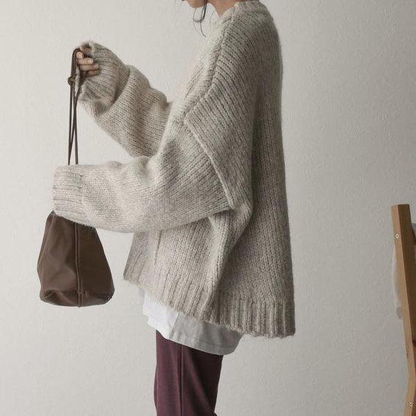 Maglione donna oversize in maglia - Morbido e comodo