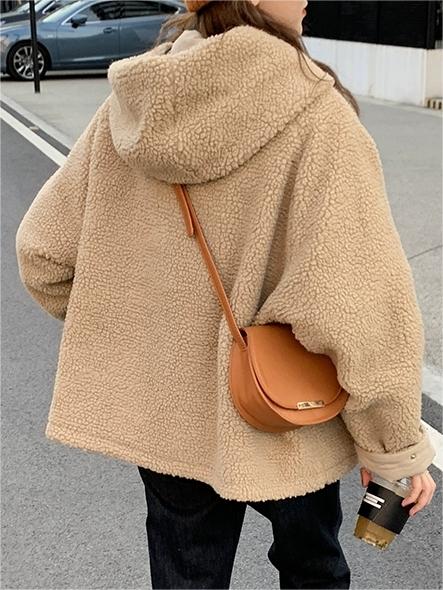 Parka in pile reversibile da donna - Abbigliamento invernale caldo