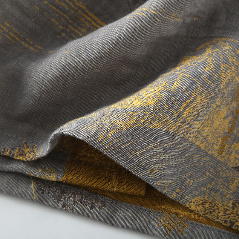 Accappatoio kimono retrò traspirante con cintura