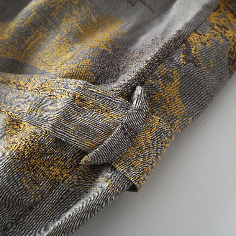 Accappatoio kimono retrò traspirante con cintura