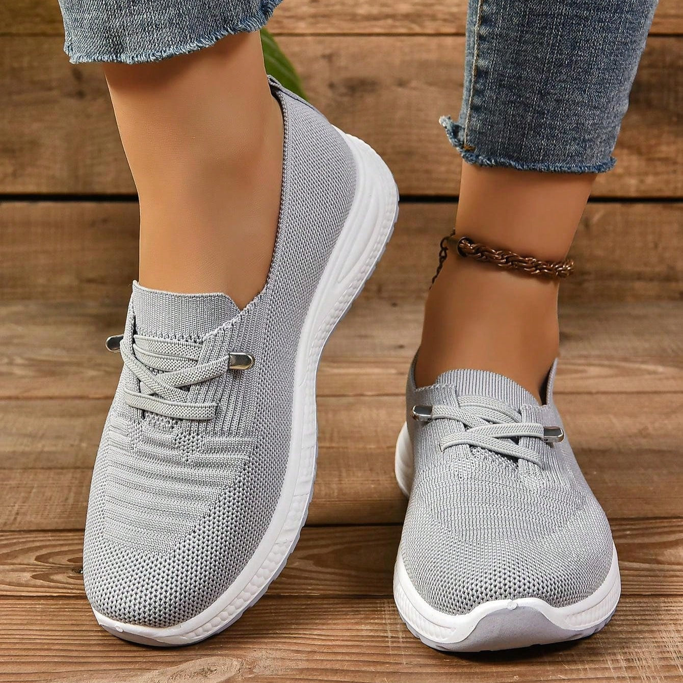 Sneakers Ortopediche Donna Slip-On con Punta Ampia – Comfort Quotidiano