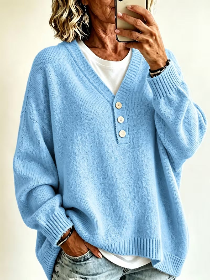 Jersey casual de mujer de color liso: estilo suave y cómodo para el día a día