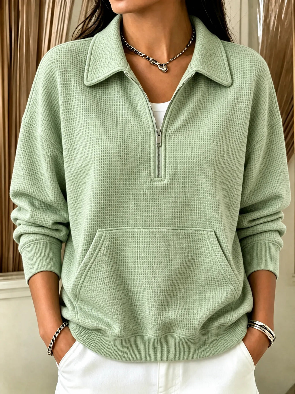 Women's casual relaxed-fit pullover - Comfortable and colorful