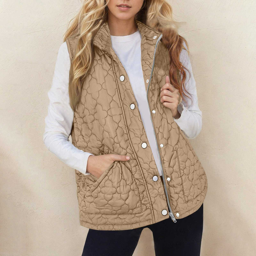 Gilet matelassé femme sans manches - Chaud et pratique