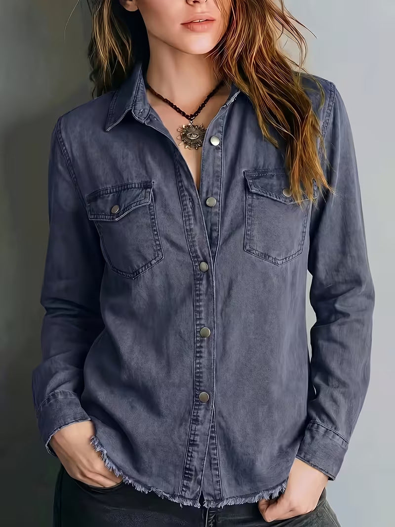 Camicia western donna con frange - Retro e originale
