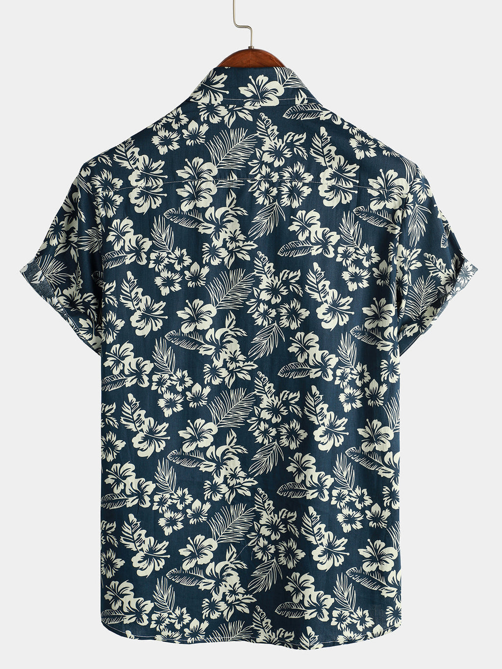 Camicia hawaiana in cotone a maniche corte da uomo