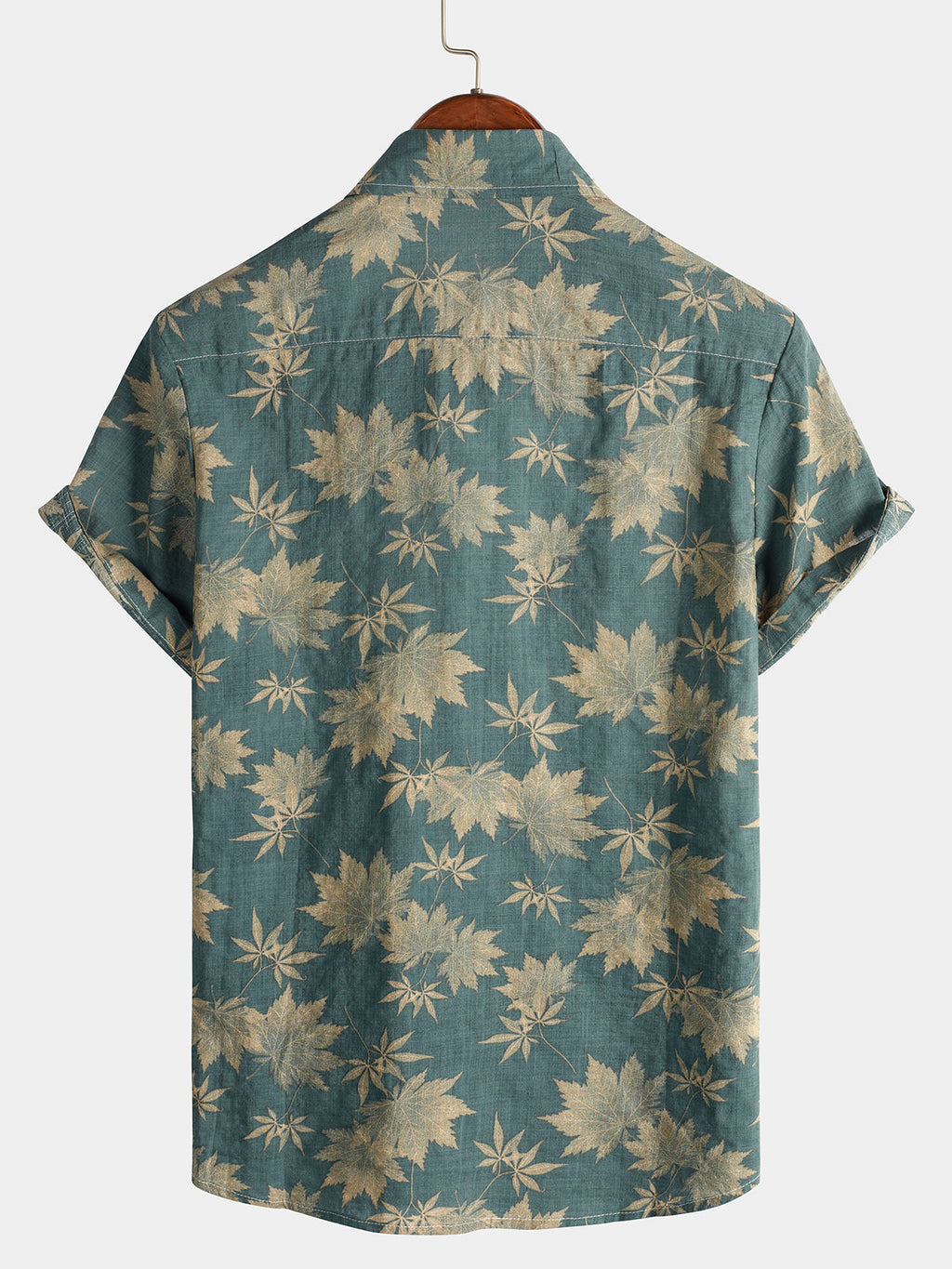 Camicia hawaiana in cotone a maniche corte da uomo