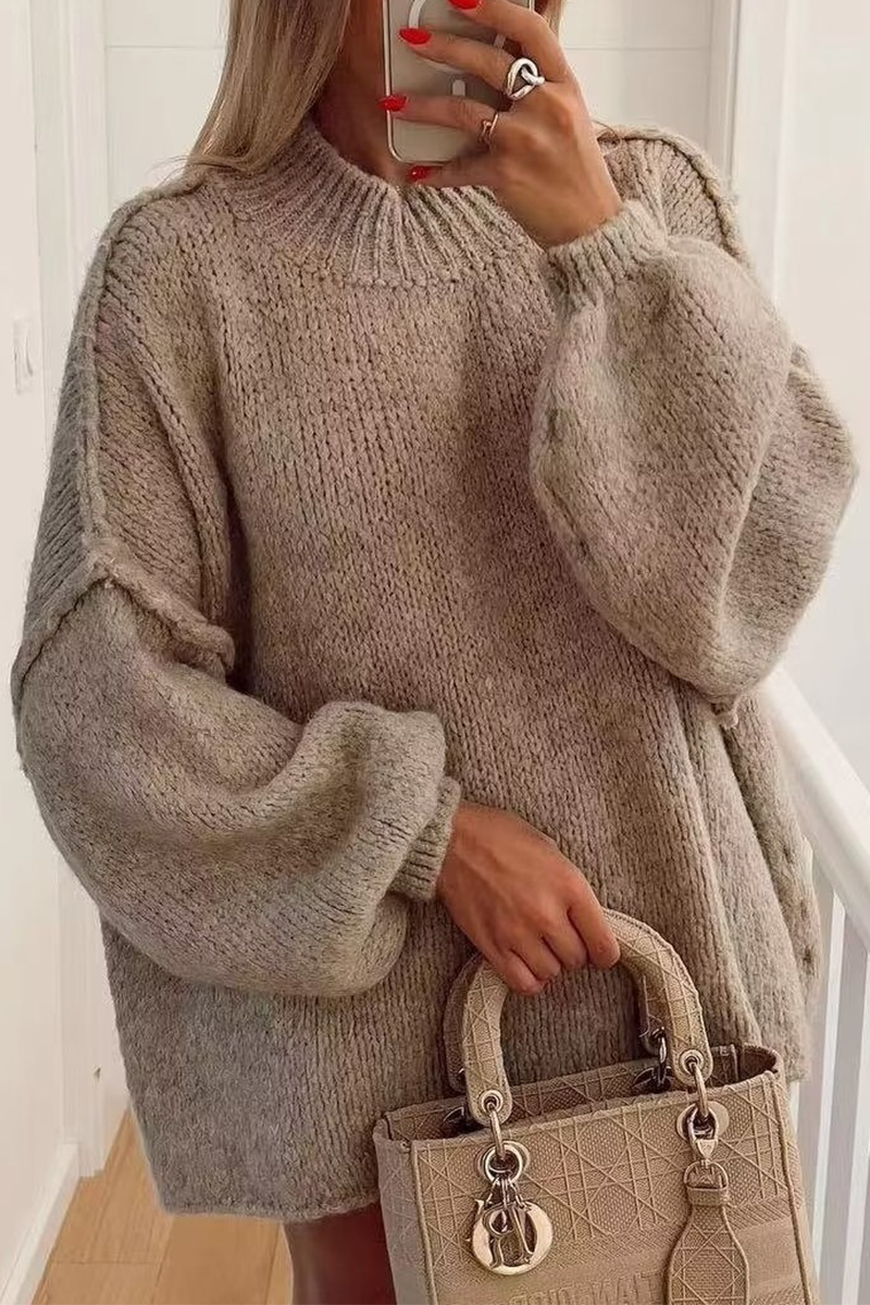 Maglione donna caldo in maglia morbida - Comodo e facile da portare