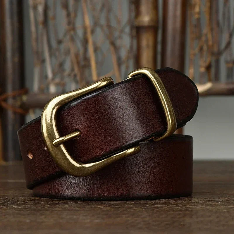 Cintura Classica Ares in Pelle Artigianale – Stile Premium Resistente Casual ed Elegante
