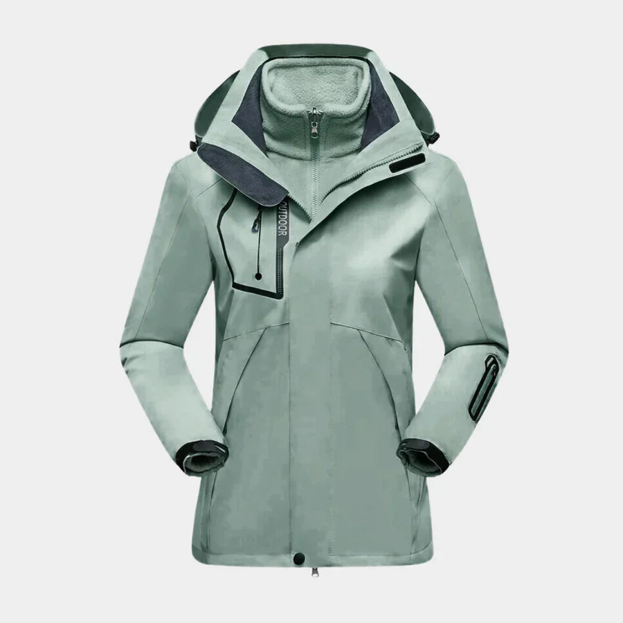 Giacca da sci impermeabile da donna – Cappotto invernale da snowboard dal taglio sportivo