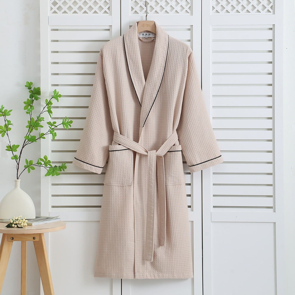 Lightweight unisex cotton bathrobe – soft bathrobe