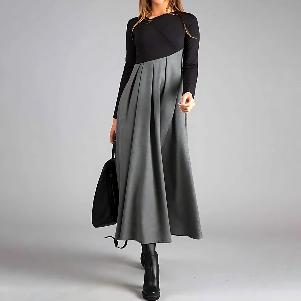 Abito Elegante – Contrasto Moderno per uno Stile Senza Sforzo