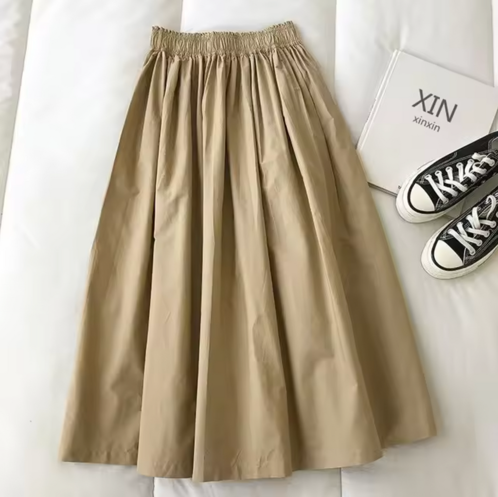Gonna ampia da donna a vita alta – Comoda, casual, stile estivo
