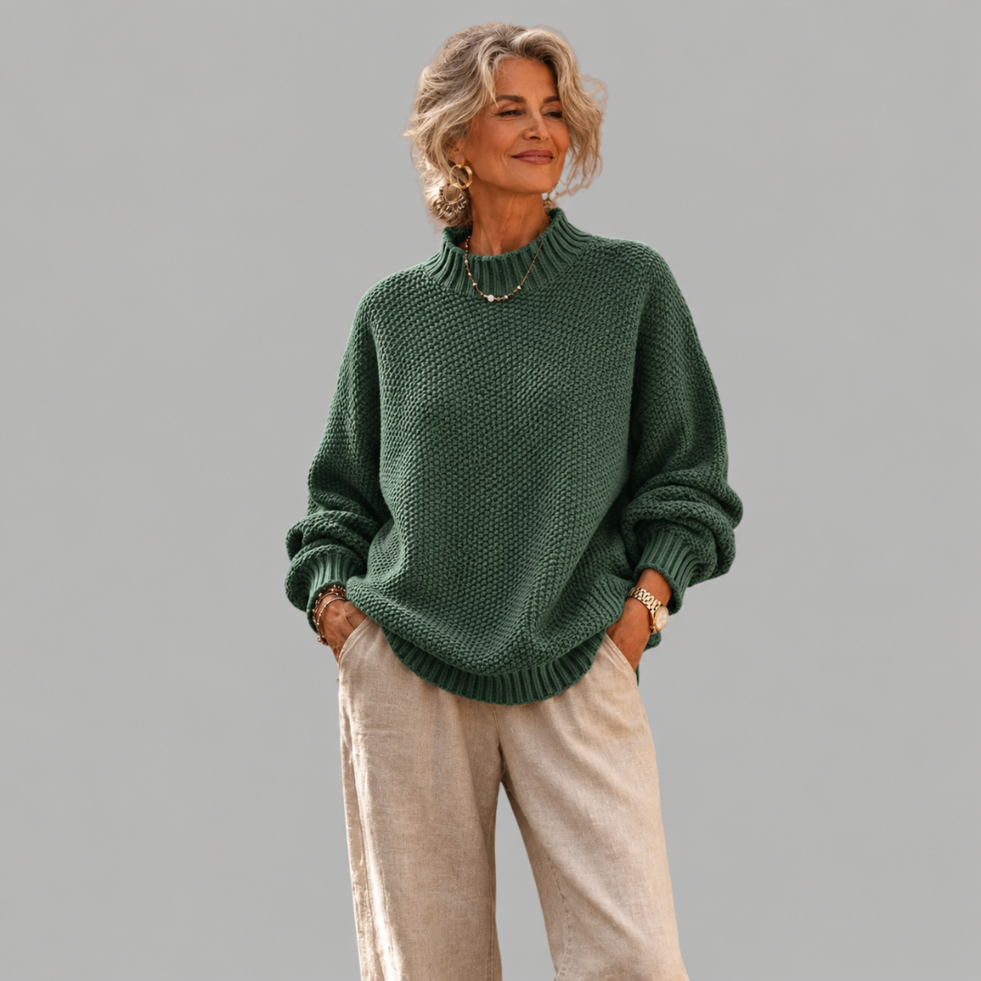 Pull femme en maille décontractée - Doux et décontracté