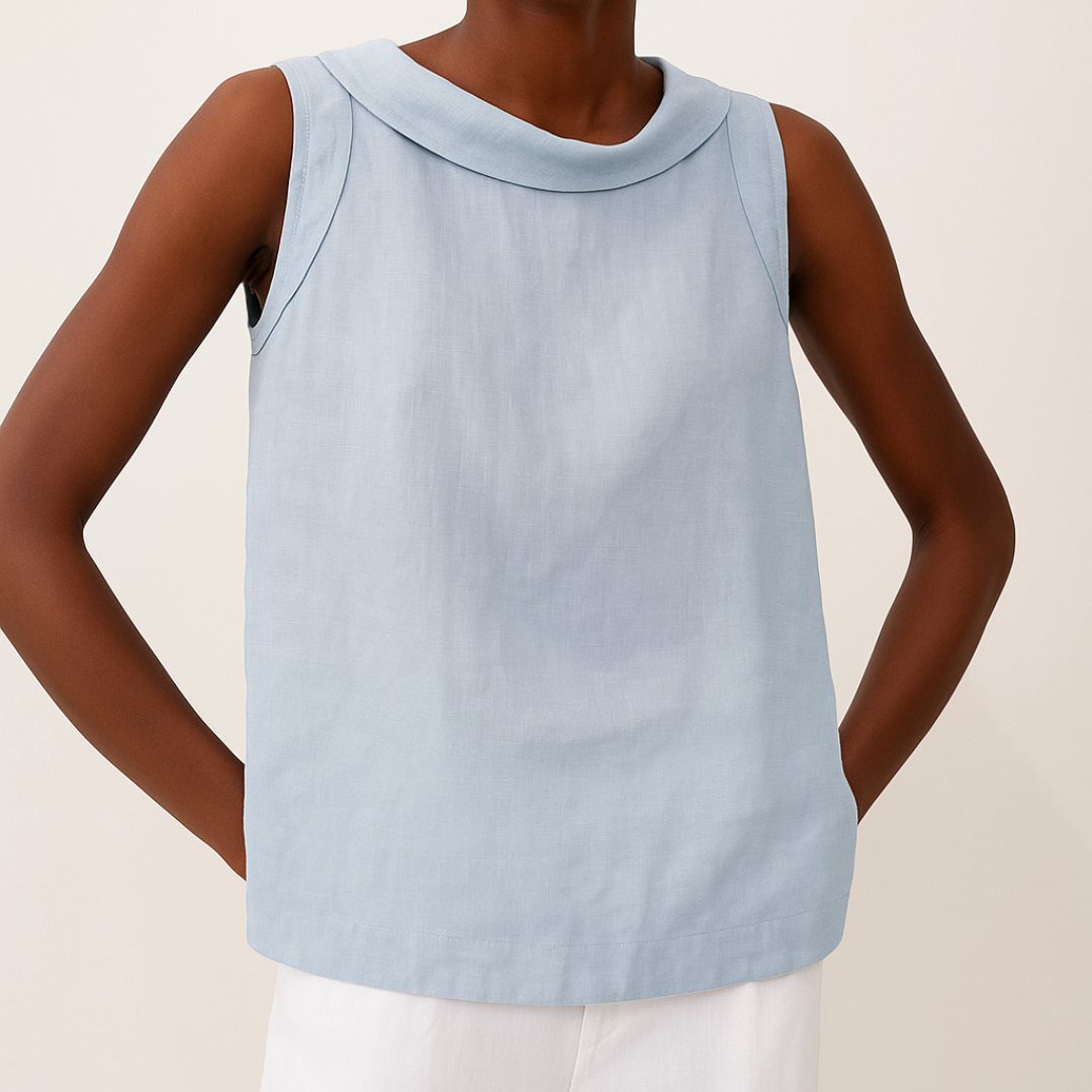 Top da donna senza maniche a collo alto – Stile casual, elegante e minimalista
