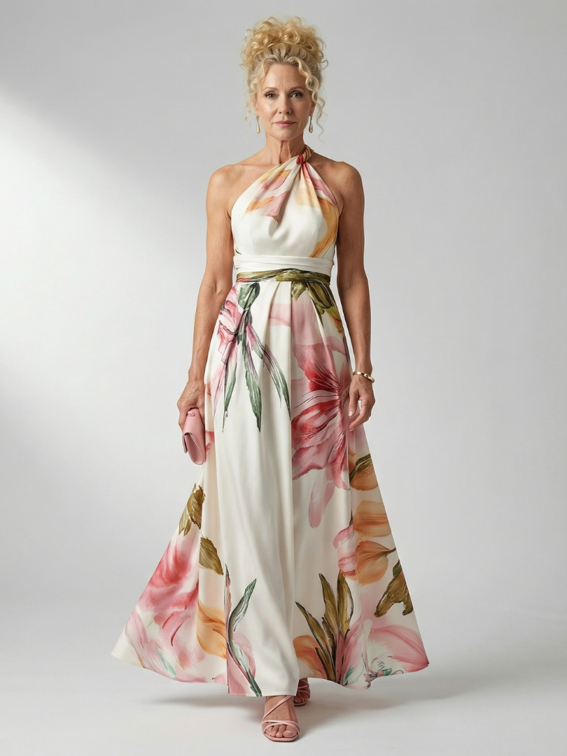 Abito maxi floreale leggero da donna - Delicato e femminile