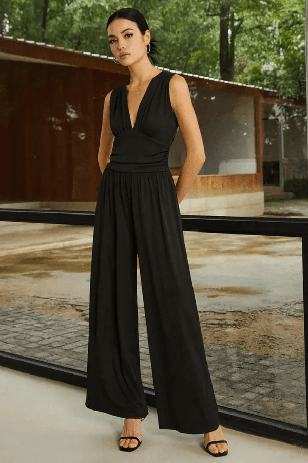 Tuta Felicity Donna - Jumpsuit Elegante con Scollo a V