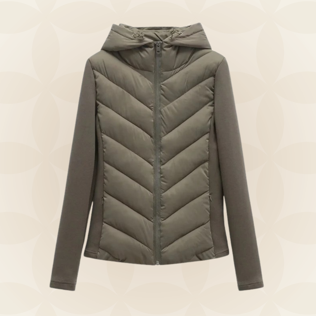 Veste femme de mi-saison à motif – Style chic, original et chaud.