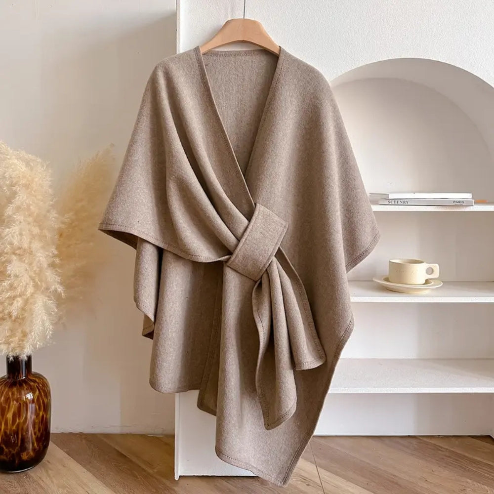 Cappotto scialle antivento di lusso da donna