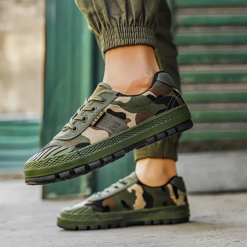 Sneakers da donna mimetiche per tutti i terreni – Stile sportivo casual per attività all'aperto