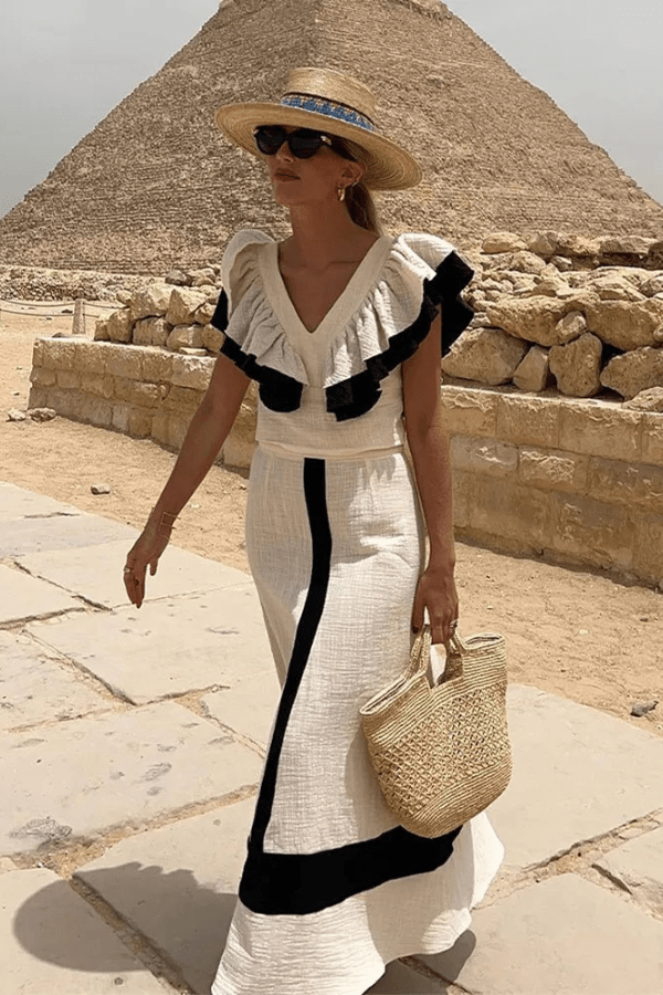 Set Gonna Midi Vita Alta Donna - Outfit Estivo Elegante Dos Nu