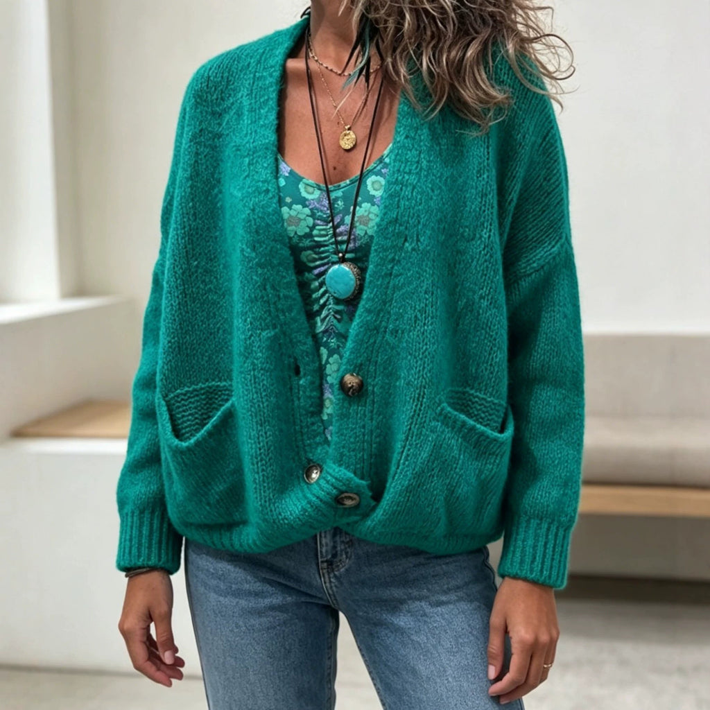 Cardigan Donna in Maglia dalla Vestibilità Ampia – Stile Casual, Morbido e Versatile