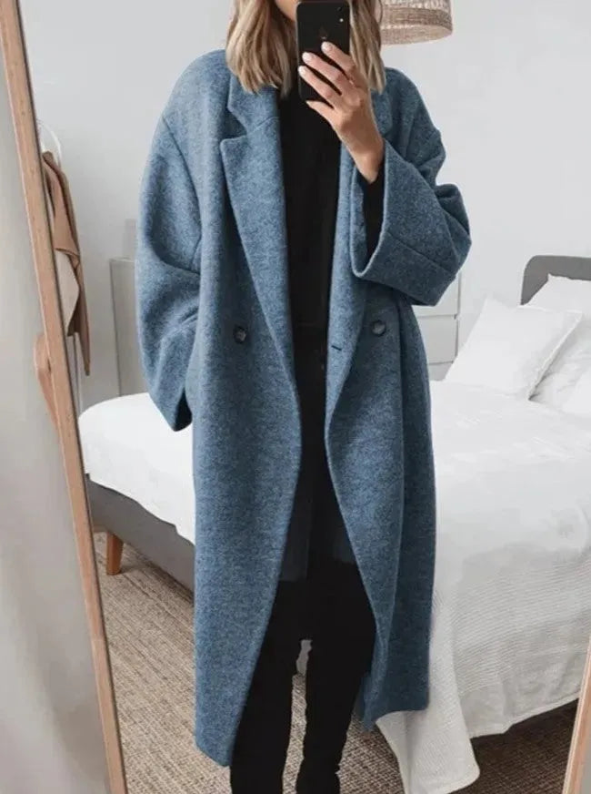 Manteau long pour femme à la coupe décontractée - Chic et polyvalent