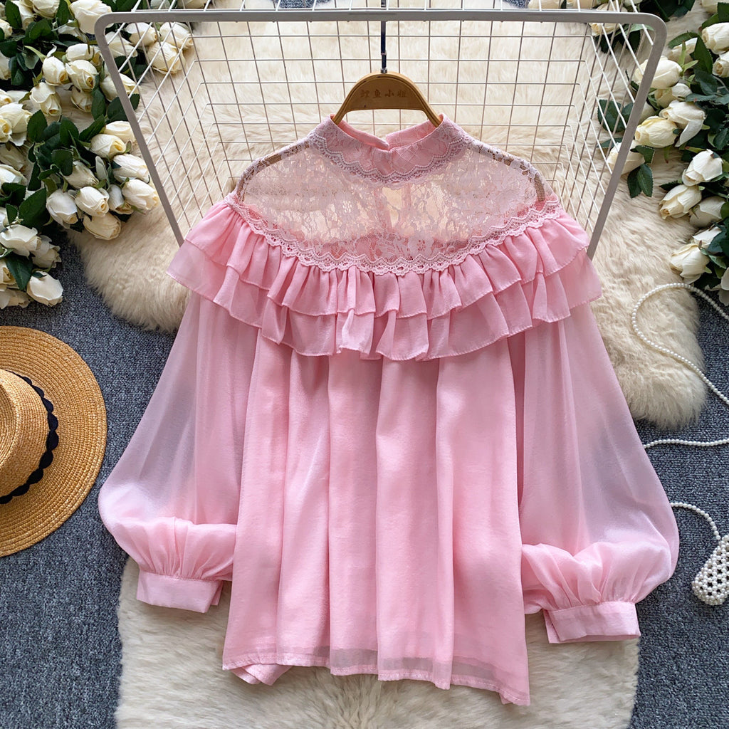 Blouse femme épaules dénudées en dentelle - Romantique et féminine