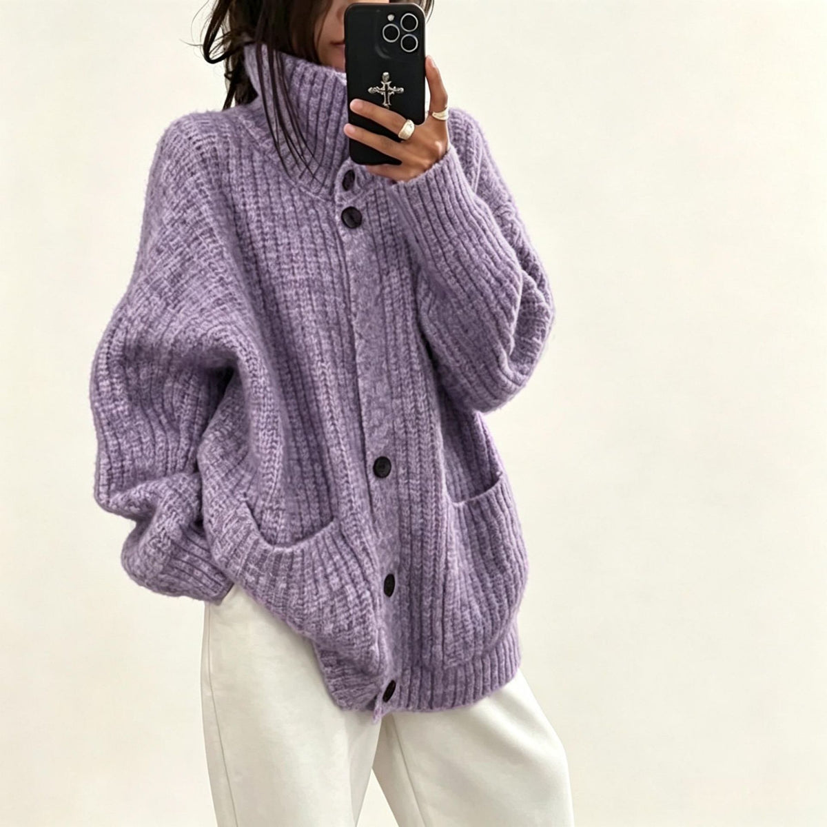Cardigan donna autunno inverno - Caldo e morbido