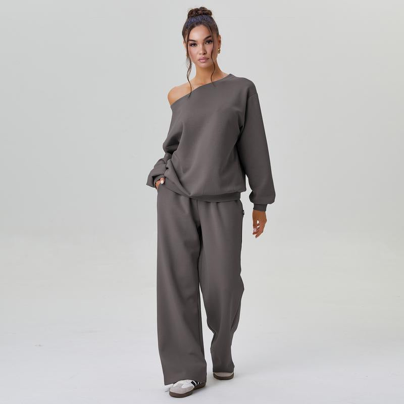 Set Due Pezzi Donna Casual – Stile Sportivo con Spalle Scoperte