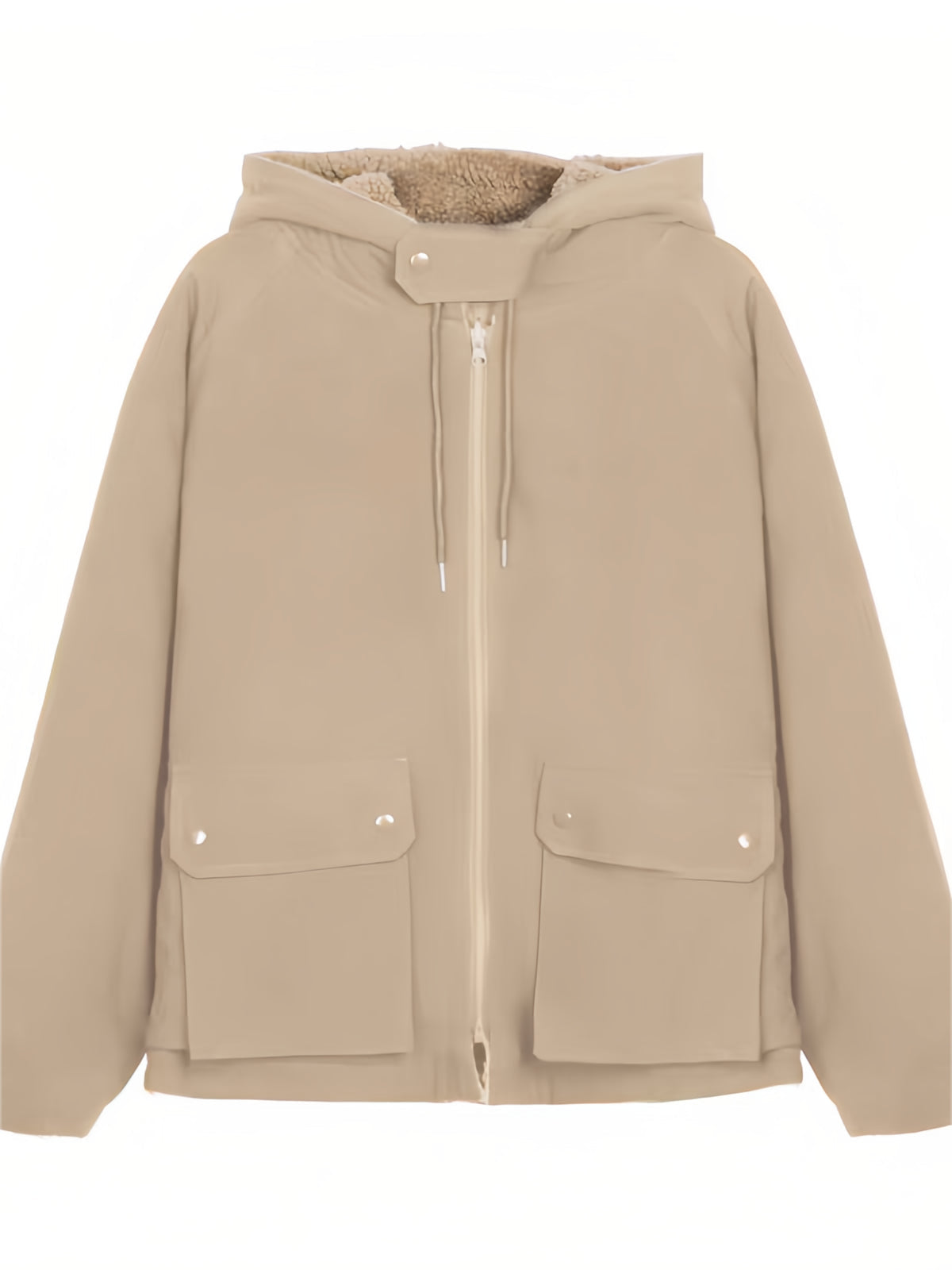 Parka in pile reversibile da donna - Abbigliamento invernale caldo