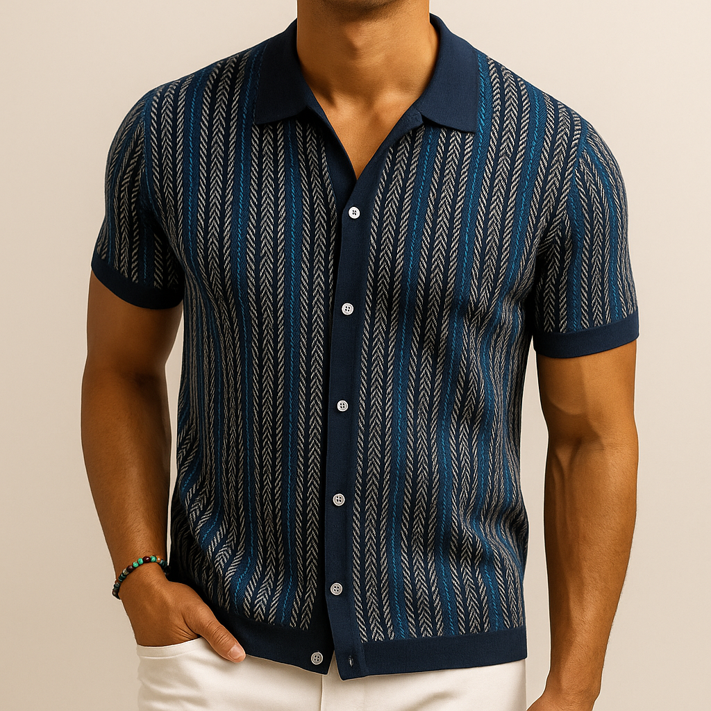 Camicia da Uomo con bottoni – Colletto classico, stile smart casual