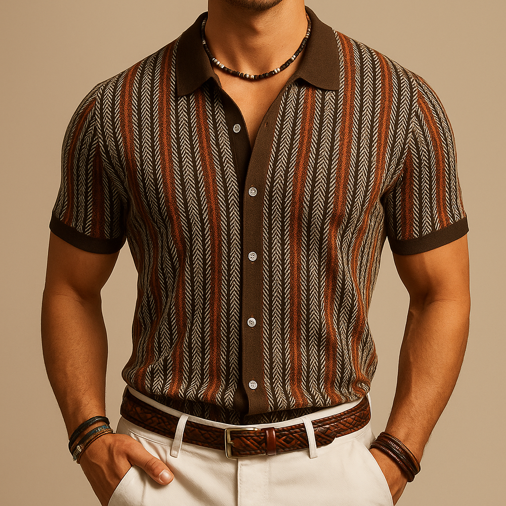 Camicia da Uomo con bottoni – Colletto classico, stile smart casual