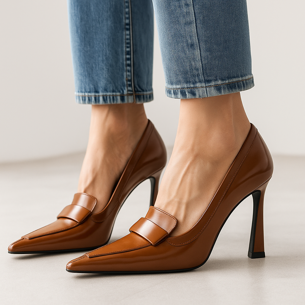 Décolleté Donna in Vernice – Scarpe Eleganti a Punta con Tacco
