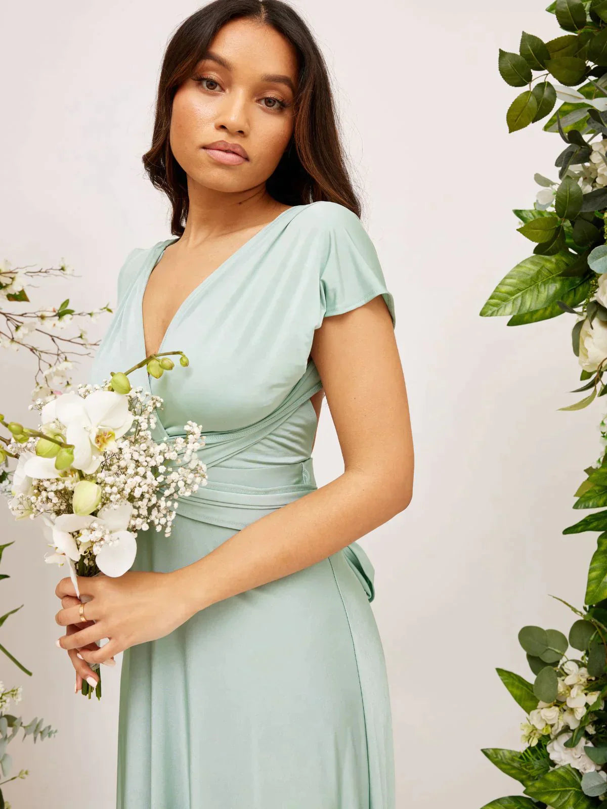 Abito lungo convertibile da donna – Vestito elegante multiuso da cerimonia