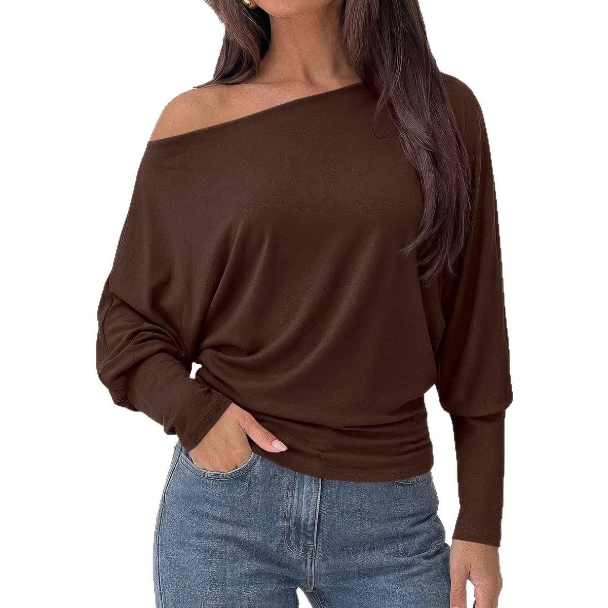 Top femme à manches chauve-souris - Polyvalent et doux