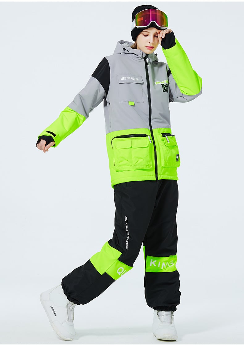 Completo da sci invernale unisex – Tuta da neve traspirante e isolante in due pezzi