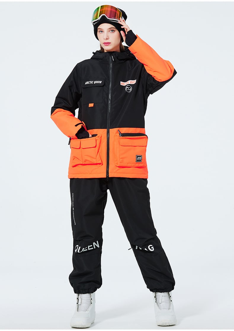 Completo da sci invernale unisex – Tuta da neve traspirante e isolante in due pezzi