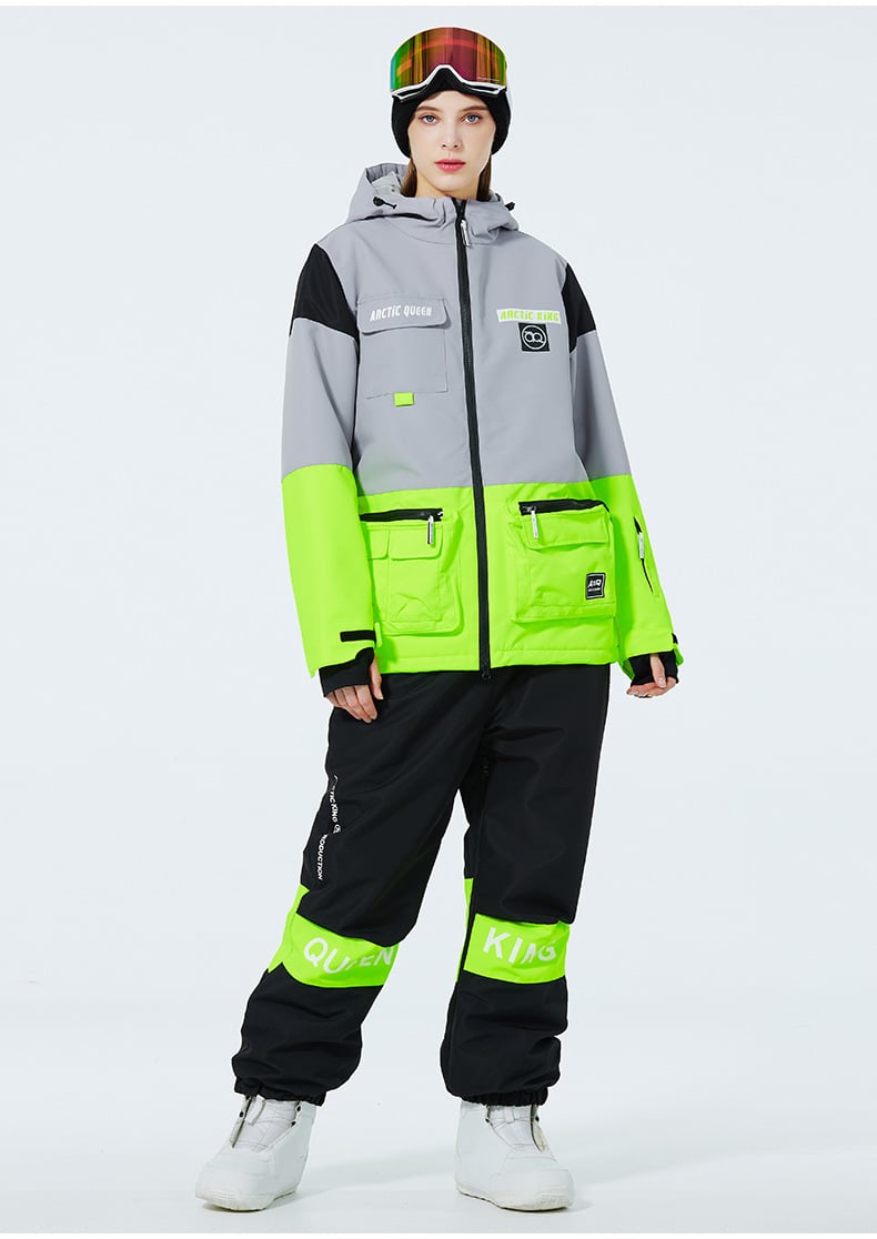 Completo da sci invernale unisex – Tuta da neve traspirante e isolante in due pezzi