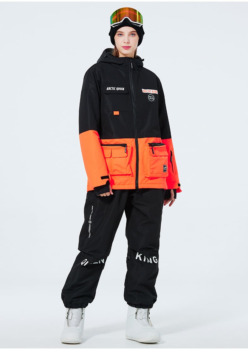 Completo da sci invernale unisex – Tuta da neve traspirante e isolante in due pezzi