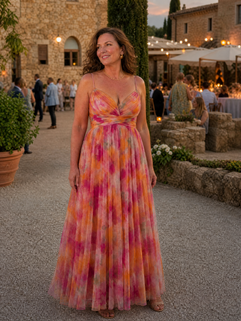 Abito maxi da donna incrociato e fluido - Femminile e leggero