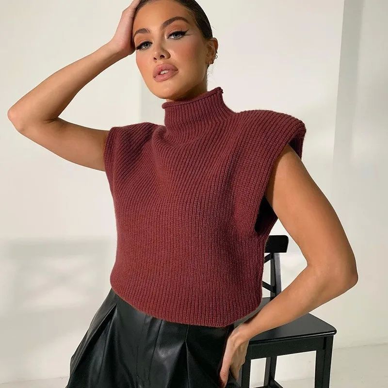 Camiseta de mujer con cuello alto - Ligera e informal