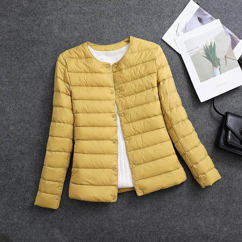 Giacca isolante leggera da donna – Indumento interno corto con scollo rotondo
