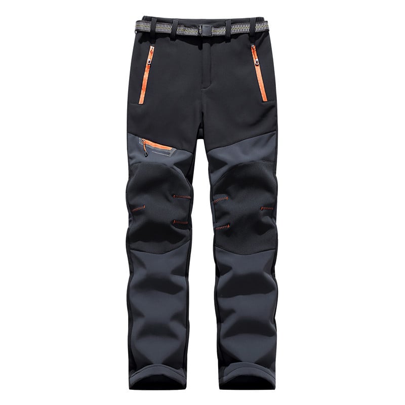 Pantaloni da sci unisex – Pantaloni invernali con design a contrasto per attività sulla neve