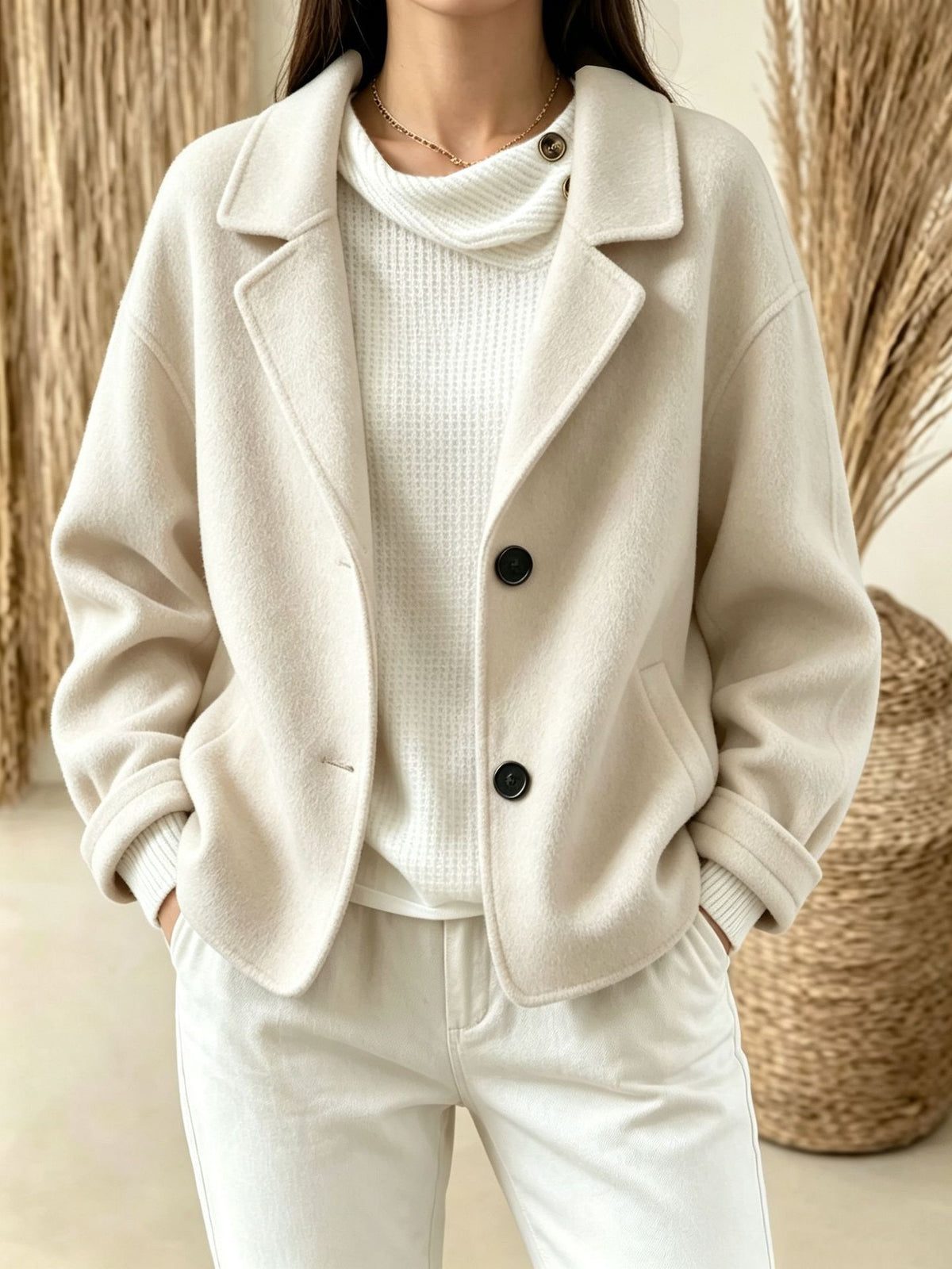 Tailleur slim pour femme à deux boutons - Minimaliste et chic